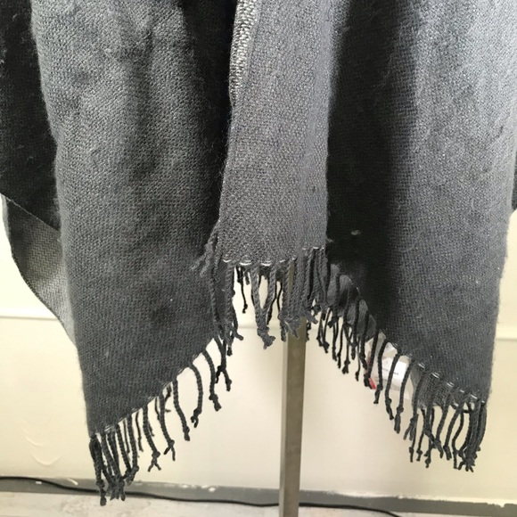 Nordstrom Grey Combo Poncho Shrug - Picture 2 of 6